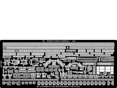 White Ensign Models PE 7117 LITTORIO-CLASS BATTLESHIPS 1/700
