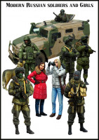 Evolution Miniatures BigSet-6 - Modern Russian soldiers and Girls