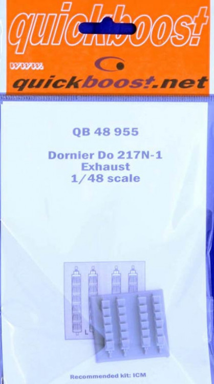Quickboost QB48 955 Do 217N-1 exhaust (ICM) 1/48
