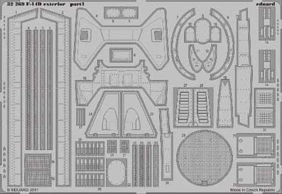 Eduard 32269 1/32 Фототравление для F-14D exterior