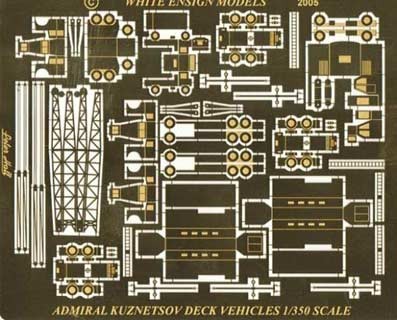White Ensign Models PE 35081 MODERN RUSSIAN CARRIER DECK EQUIPMENT 1/350