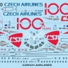 BOA 44136 Decals A-320 Czech Airlines Jubilee livery 1/144