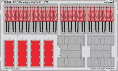 Eduard 73812 Set AC-130J cargo seatbelts (Zve) 1/72