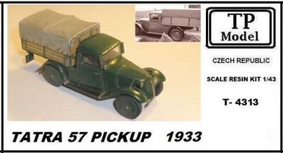 Tp Model T-4313 TATRA 57 Pickup 1933 (resin kit) 1/43