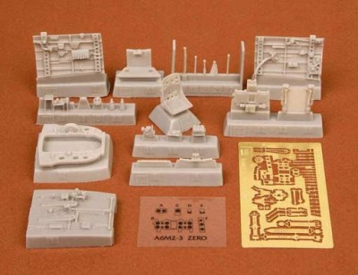 Sbs Model 48029 A6M3 Zero (Hamp) cockpit set 1/48