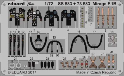 Eduard SS583 Mirage F.1B 1/72