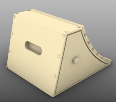 Aims AIMS48P056 WWII / Post War Royal Navy Aircraft Carrier wheel Chocks (3d-printed) 1/48