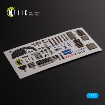 Reskit K72107 KI-21 Interior 3D (ICM) 1/72