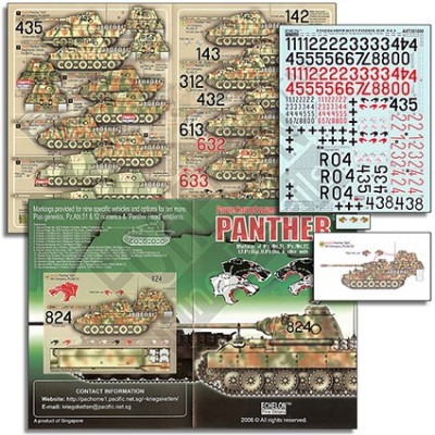 Echelon FD AXT351009 Pz.Abt.51/52 &amp; 15.Pz.Rgt. Panther Pz.Kpfw.V Ausf.D Panther s &amp; Ausf.A 1/35