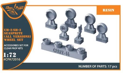 Clear Prop CPA72016 UH-2 A/B Seasprite - wheel set 1/72