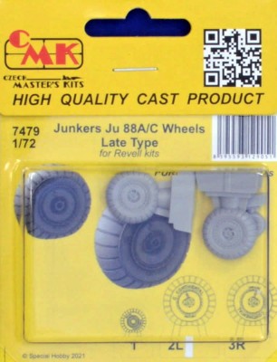 CMK 7479 Junkers Ju 88A/C - wheels late type (REV) 1/72