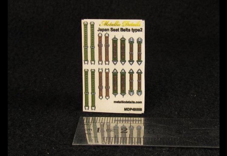 Metallic Details MDP48008 Japan seat belts WWII type 2 1/48