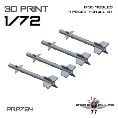 77 Propeller 77PRP794 R-3S missiles (4 pcs.) 1/72
