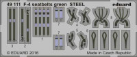 Eduard 49111 F-4 seatbelts green STEEL 1/48