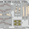 Eduard FE1309 Mi-35M seatbelts STEEL (ZVE) 1/48