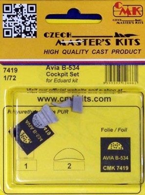 CMK 7419 Avia B-534 - Cockpit Set (EDU) 1/72