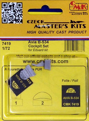 CMK 7419 Avia B-534 - Cockpit Set (EDU) 1/72