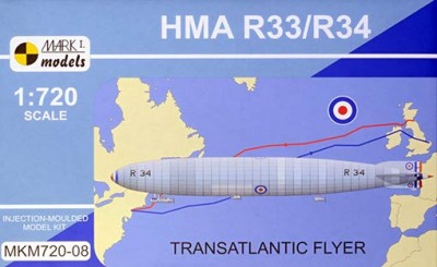 Mark 1 Models MKM-72008 HMA R33/R34 'Transatlantic Flyer' 1/720