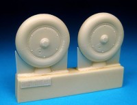 Barracuda Studios BCR32071 Messerschmitt Bf-109G Wheels - Ribbed Hub, Smooth Tire/tyre 1/32