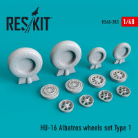 Reskit RS48-0283 HU-16 Albatros wheels set Type 1 Trumpeter 1/48