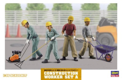 Hasegawa 66003 Набор Construction Worker Set A 1/35