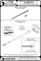 Master (Pl) G72029 Sherman VC Firefly Ordnance QF 17pdr gun bar. 1/72