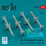 Reskit 48459 AIM-7M 'Sparrow III' missiles (4 pcs.) 1/48