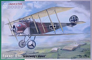 Special Hobby SH32076 Fokker D.II 'Grunzweig's planes' (2x camo) 1/32