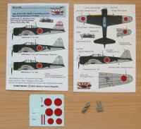 RISING DECALS RISACR026 1/72 Air-to-air bombs (2x) for A6M2 381st Kokutai