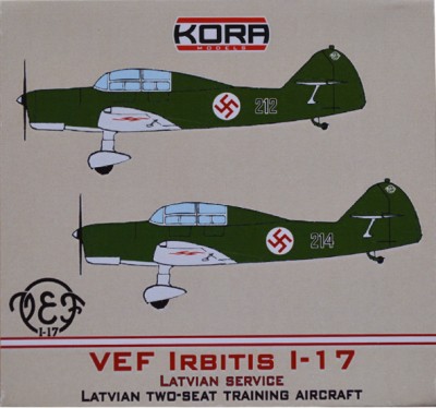 Kora Model 72214 VEF Irbitis I-17 in Latvian Service 1/72