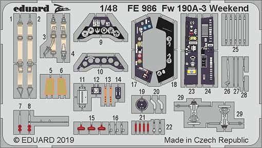 Eduard FE986 1/48 Fw 190A-3 Weekend (EDU)