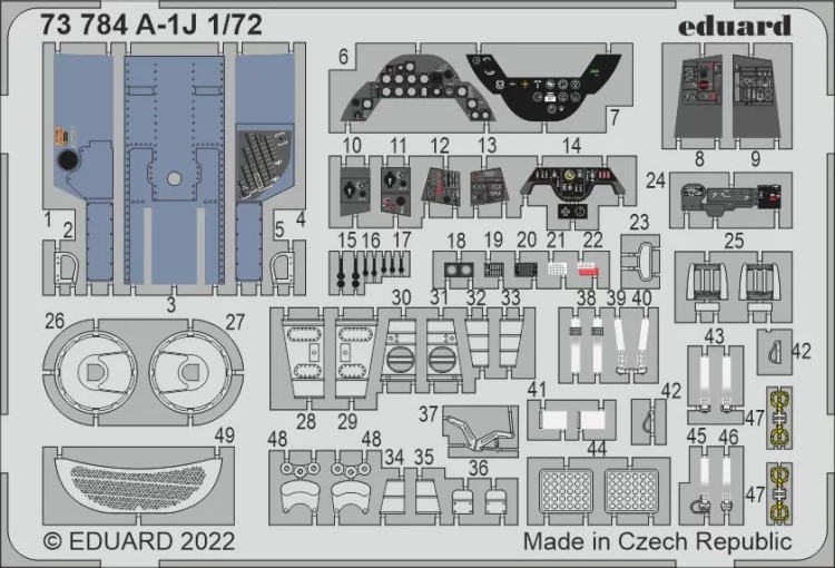 Eduard 73784 SET A-1J (HAS / H.2000) 1/72
