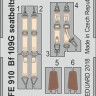 Eduard FE910 Bf 109G seatbelts STEEL 1/48