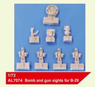 Plusmodel AL7074 B-29 Superfortres gunner sights 1/72