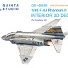 Quinta studio QD+48489 F-4J Phantom II (Academy) 3D Декаль интерьера 1/48