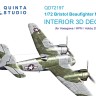 Quinta Studio QD72197 Bristol Beaufighter Mk.VI (Hasegawa/MPM/Hobby2000) 3D Декаль интерьера кабины 1/72