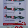 Kora Model DEC4873 Bf 109E-3A Emil (Swiss AF) Part III. декали 1/48