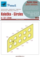 Peewit M00018 Universal mask - Circles (7,0 - 7,9 mm)