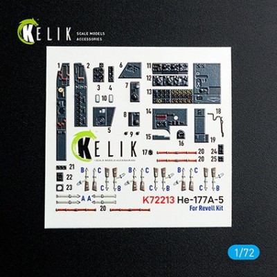 Reskit K72213 He-177A-5 - interior 3D (REV) 1/72