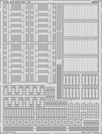 Eduard 32441 SET B-24 bomb racks (HOBBYB)