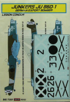 Kora Model DEC7288 Junkers Ju 86D-1 (Legion Condor) декали декали 1/72