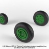 Armory ARAW48027 Mikoyan MiG-21 Fishbed wheels with weighted tires/tyres, early MiG-21F, MiG-21F-13, MiG-21U 1/48