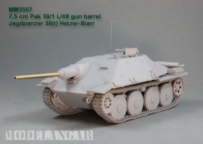 Magic Models MM3507 7,5 cm ствол Pak 39/1 L/48. Jagdpanzer 38(t) Hetzer-Starr. Trumpeter