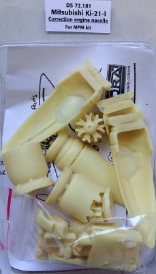 Kora Model DS72181 Ki-21-I Correction engine nacelle (MPM) 1/72