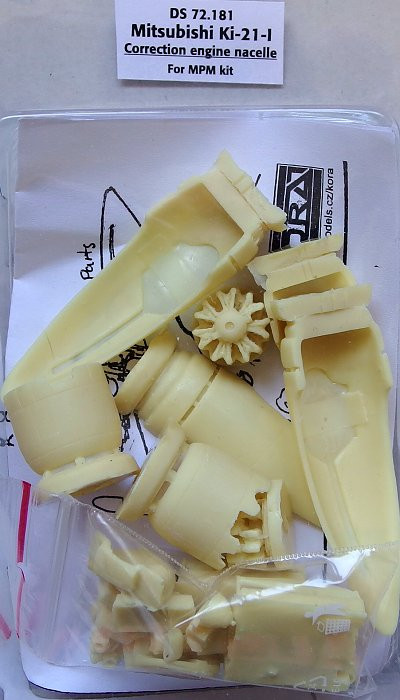 Kora Model DS72181 Ki-21-I Correction engine nacelle (MPM) 1/72