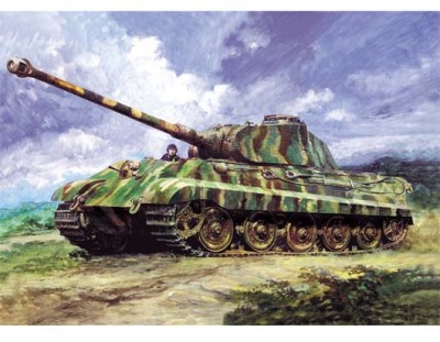 Trumpeter 00907 Немецкий Танк Sd.Kfz.182 Кинг Тигр с башней Порше 1/16