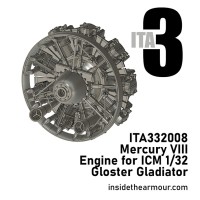 Inside the Armour ITA332008 Mercury VIII engine for ICM Gloster Gladiator 1/32