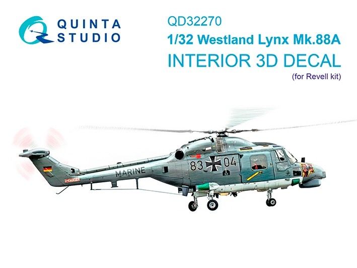 Quinta studio QD32270 Lynx Mk88a (Revell) 1/32