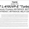 KV Models 72418 Let L-410UVP-E Turbolet (Kovozavody Prostejov #KPM0435, #KPM0437, #KPM0457, #KPM0438, #BLK72005) ПОС EU 1/72
