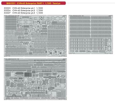 Eduard BIG05351 1/350 CVN-65 Enterprise PART I (ITAL)